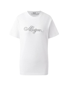 Хлопковая футболка Msgm