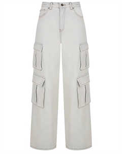 Джинсы-карго хлопковые Self-portrait