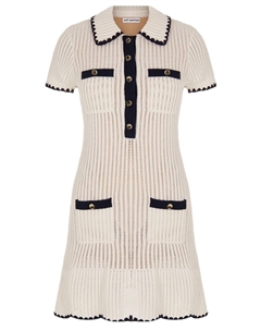 Платье из хлопка и вискозы Self-portrait