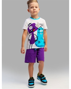 Комплект трикотажный для мальчиков: фуфайка (футболка), шорты Playtoday kids