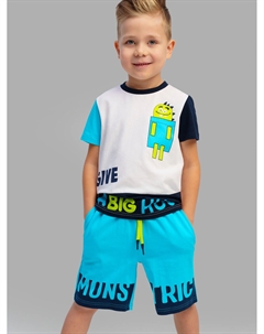 Комплект трикотажный для мальчиков: фуфайка (футболка), шорты Playtoday kids