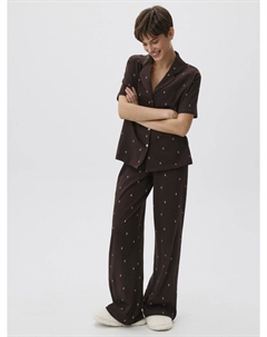 Трикотажная пижама с принтом Sela