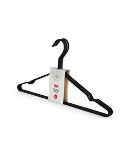 Набор вешалок для одежды Rainbow, чёрный Hoff