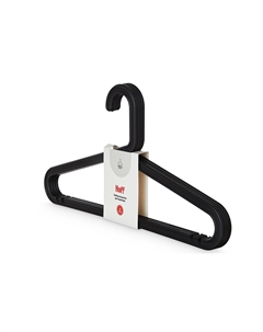 Набор вешалок для одежды 6322-40H, чёрный Hoff