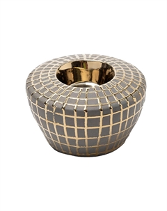 Подсвечник c золотым декором Гарда Декор d10x6см Garda decor