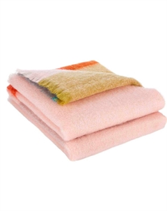 Плед 1,5-спальный Mohair Dessins, розовый Brun de vian-tiran