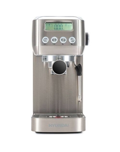 Кофеварка HEM-9990, рожковая, серебристый Hyundai