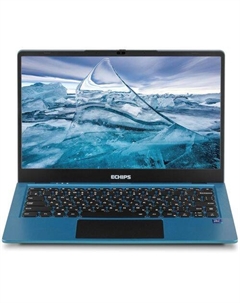 Ноутбук ECHIPS Arctic F141UL 14.1", IPS, Intel N100 0.8ГГц, 4-ядерный, 8ГБ LPDDR5, 256ГБ SSD, Intel UHD Graphics, Windows 11 Home, синий Echips