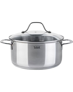 Кастрюля 5л TR-11084, нержавеющая сталь, с крышкой Taller