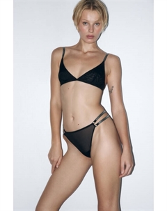 Трусы-стринги сетчатые со стразами на стрепах Befree