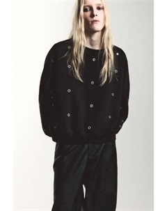 Свитшот из футера с металлическими люверсами Befree