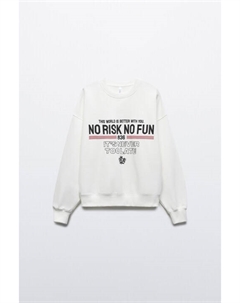 Свитшот из футера с принтом Befree