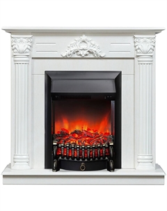 Камин Stefania STD/EUG WT-614 + Fobos LUX BL Realflame