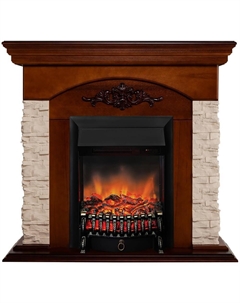 Камин Neapolis STD/EUG NT + Fobos LUX BL Realflame