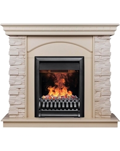 Камин Elford STD/EUG WT + 3D Oregan Realflame