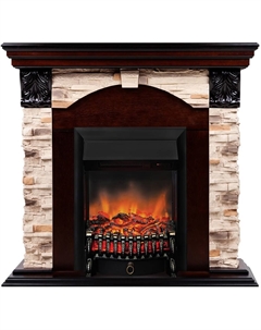 Камин Dublin Rock STD/EUG AO - Fobos LUX BL Realflame