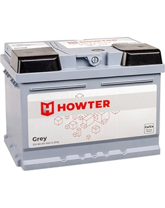 Автомобильный аккумулятор Grey 60 Ач обратная полярность LB2 Howter