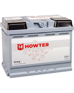 Автомобильный аккумулятор Grey 62 Ач прямая полярность L2 Howter