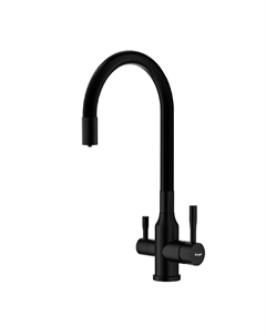 Смеситель для кухни R81 R81.64.06 черный, с подключением к фильтру Raglo
