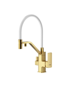 Смеситель для кухни R85 R85.62.03 золотой сатин, с подключением к фильтру Raglo