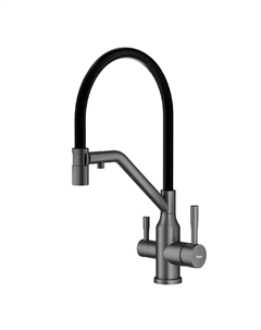 Смеситель для кухни R81 R81.62.09 графит, с подключением к фильтру Raglo