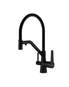 Смеситель для кухни R80 R80.62.06 черный, с подключением к фильтру Raglo