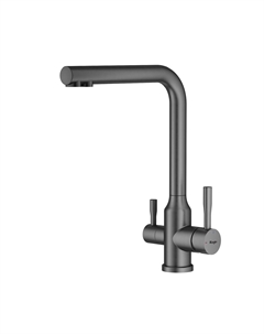 Смеситель для кухни R81 R81.61.09 графит, с подключением к фильтру Raglo