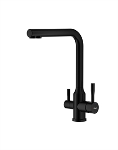 Смеситель для кухни R81 R81.61.06 черный, с подключением к фильтру Raglo