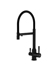 Смеситель для кухни R81 R81.63.06 черный, с подключением к фильтру Raglo