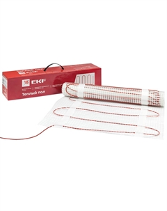 Теплый пол 7м² нагревательный мат 50см x 14м двухжильный, 1050Вт / 150 Вт/м², без термостата, EKF PROxima (nm2-1050-7) Ekf