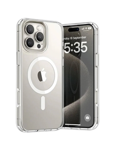 Чехол-накладка Keephone Hybrid Pro MagSafe для Apple iPhone 16 Pro Max пластиковый (прозрачный)