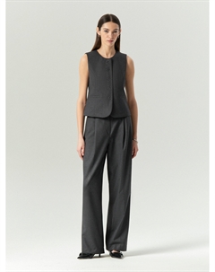 Брюки широкого кроя с защипами Emka