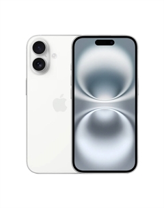 Смартфон Apple iPhone 16, (nanoSIM+eSIM), 128 ГБ, White