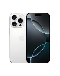 Смартфон Apple iPhone 16 Pro, 128 ГБ, (nanoSIM+eSIM), White Titanium