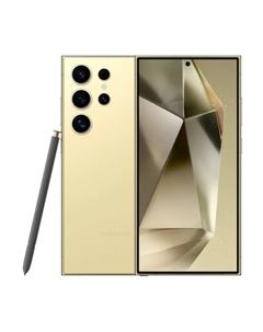Смартфон Samsung Galaxy S24 Ultra, 12 ГБ/256 ГБ, (2 nano-SIM+eSIM), желтый титан
