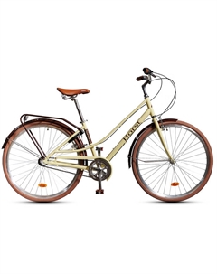 Женский велосипед Sienna, год 2024, цвет Желтый-Коричневый, ростовка 17 Хорст