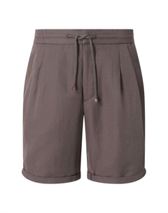 Шорты изо льна и хлопка Brunello cucinelli