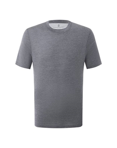 Футболка из шелка и хлопка Brunello cucinelli