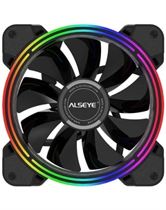 Вентилятор для корпуса HALO 4.0 120*120*25mm, 800-2000rpm, 21.5-45.2CFM, 13.5-35.2dBA, 4-pin PWM, RGB, RTL Alseye