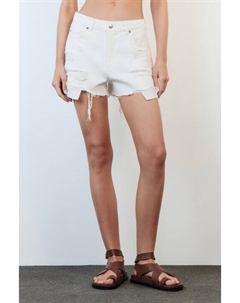 Шорты джинсовые рваные с бахромой Befree