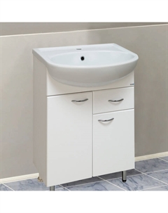 Тумба с раковиной Уют 60 с 1 ящиком Runo