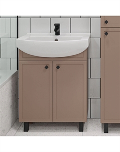 Тумба с раковиной Римини 65 бежевая Runo