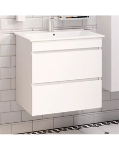 Тумба с раковиной Манхэттен 65, подвесная, белая Runo