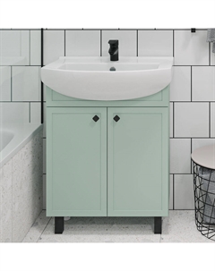 Тумба с раковиной Римини 65 мята Runo