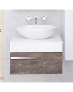 Тумба с раковиной Вудлайн 65 железный камень Runo