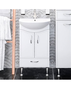 Тумба с раковиной Севилья 50, напольная, раковина Уют 50 Runo