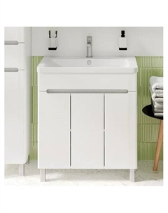 Тумба с раковиной Парма 75, напольная, 3 двери Runo