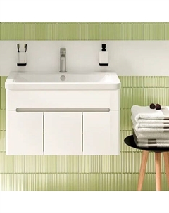 Тумба с раковиной Парма 75, подвесная, 3 двери Runo