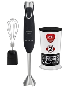 Блендер погружной Polaris PHB 1379 Silent 1300Вт, черный/серебристый (PHB 1379 SILENT)