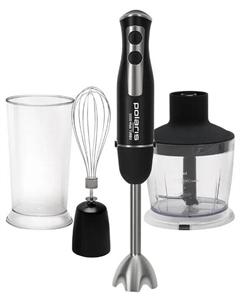 Блендер погружной Polaris PHB 1065, 1000Вт, черный/нержавеющая сталь